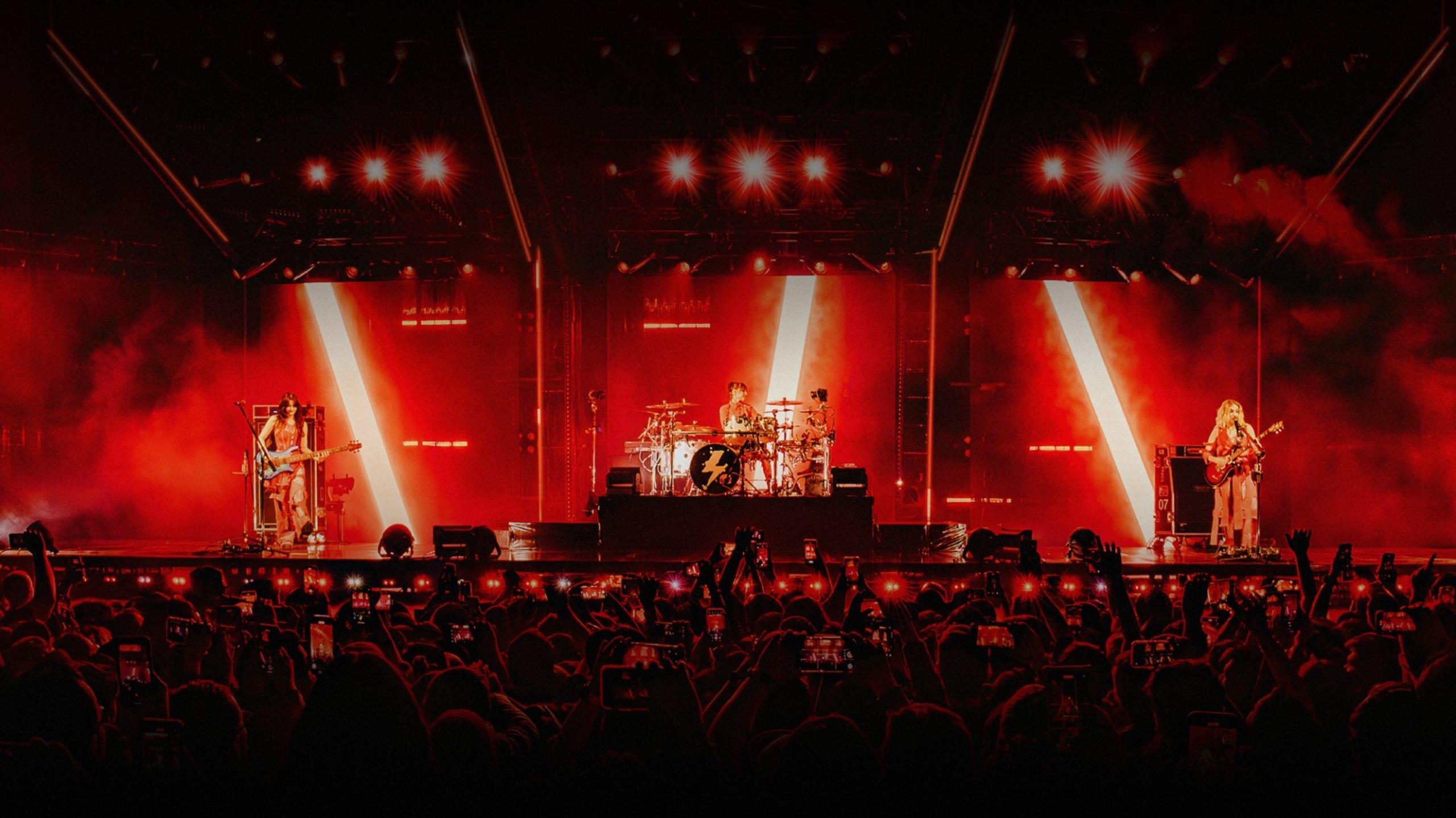 Audience at a The Warning concert